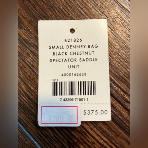 Cole Haan black chestnut spectator saddle unit leather bag. With original tag. - Picture 11 of 15